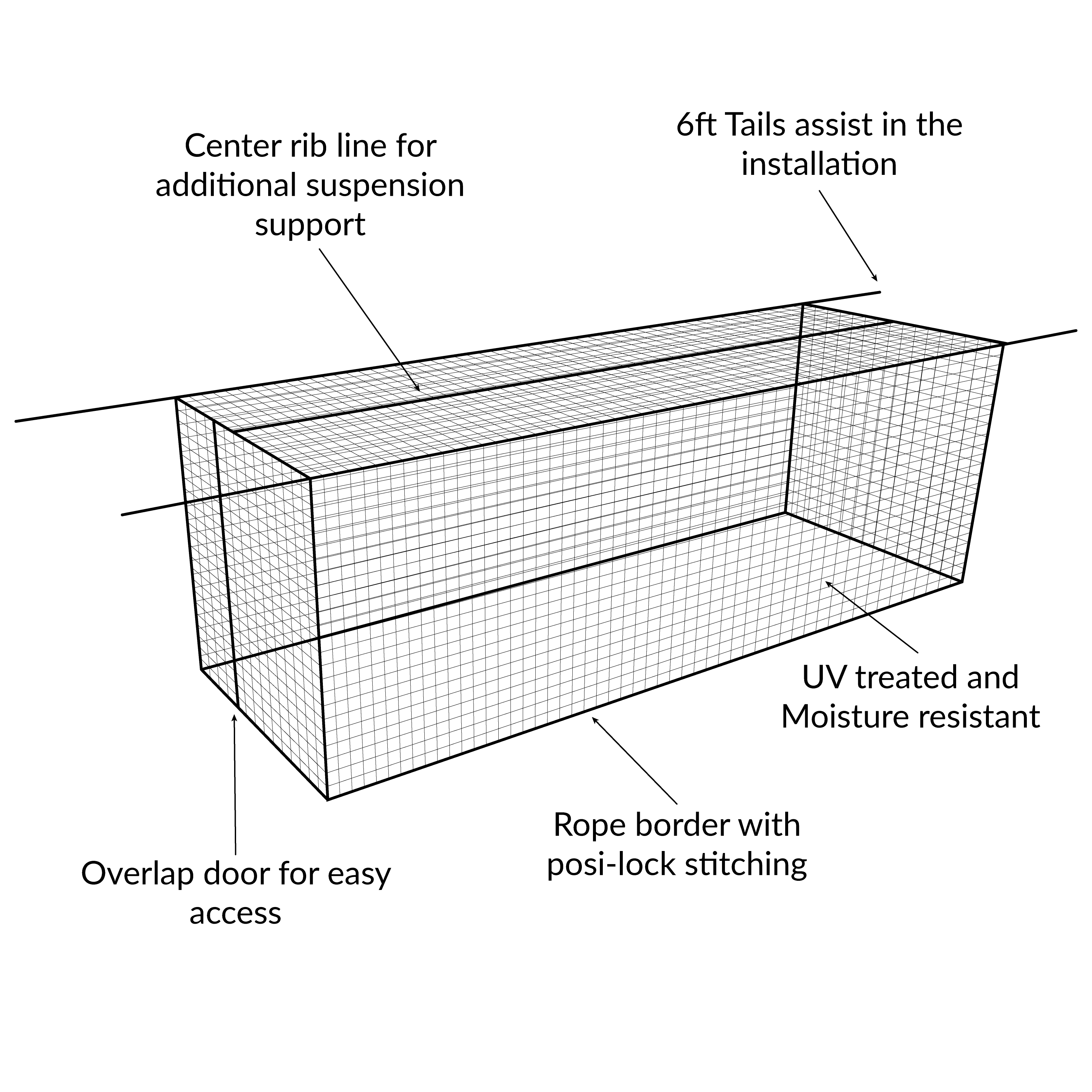 #24 HDPE Batting Cage Nets - Image 2