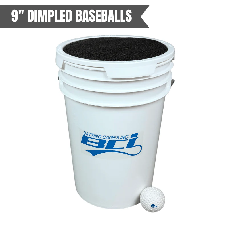 Bucket of 36 Pitching Machine Baseballs– 6 Gallon with Foam Seat Lid - Image 5