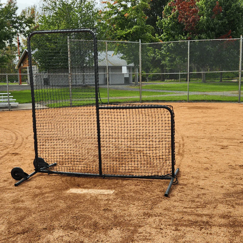 Standard Baseball Pitching L-Screen & Wheel Kit - Image 3